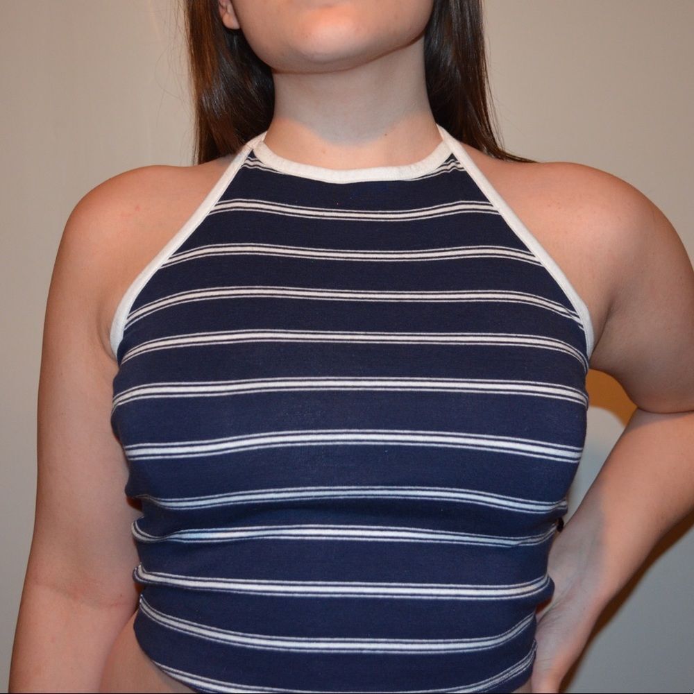 AERO Haltered Open Back Tied Top